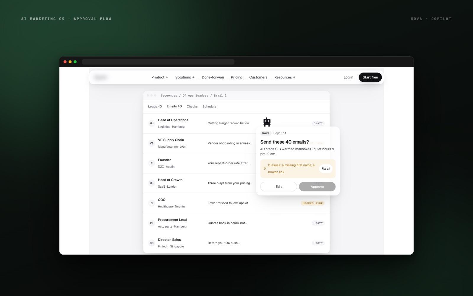 AI Marketing OS — Approval Flow