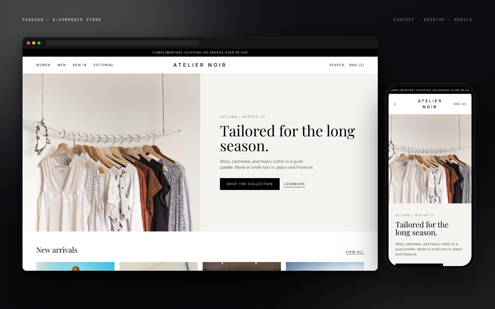 Fashion E-Commerce Store