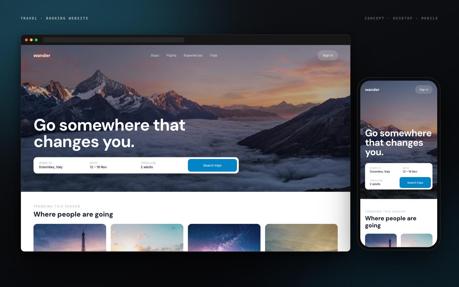 Travel Booking Website