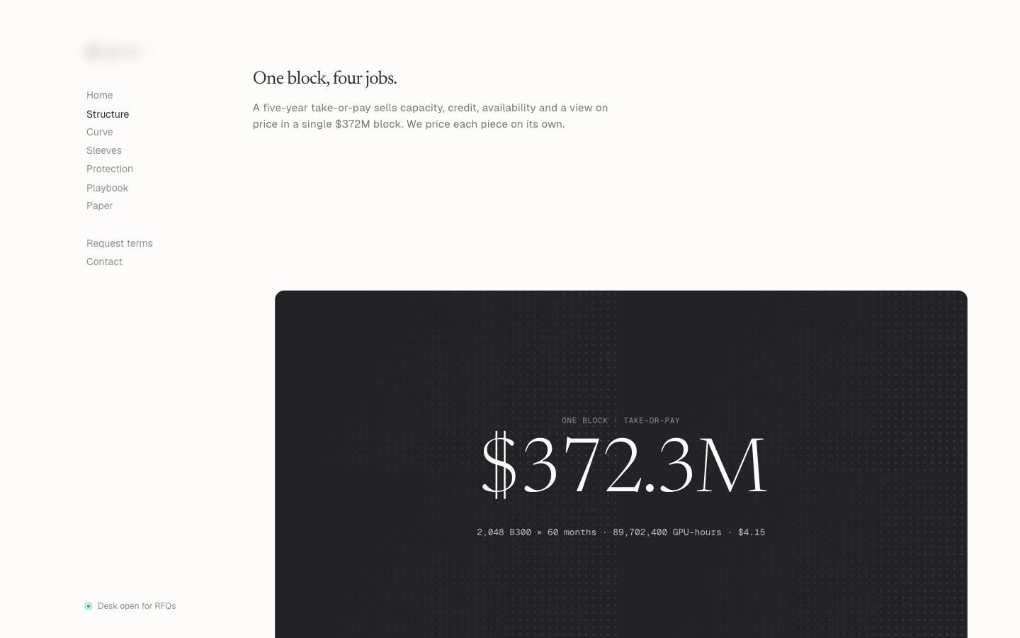 Structure — interface screen