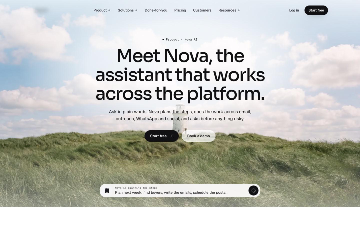 Nova AI — interface screen