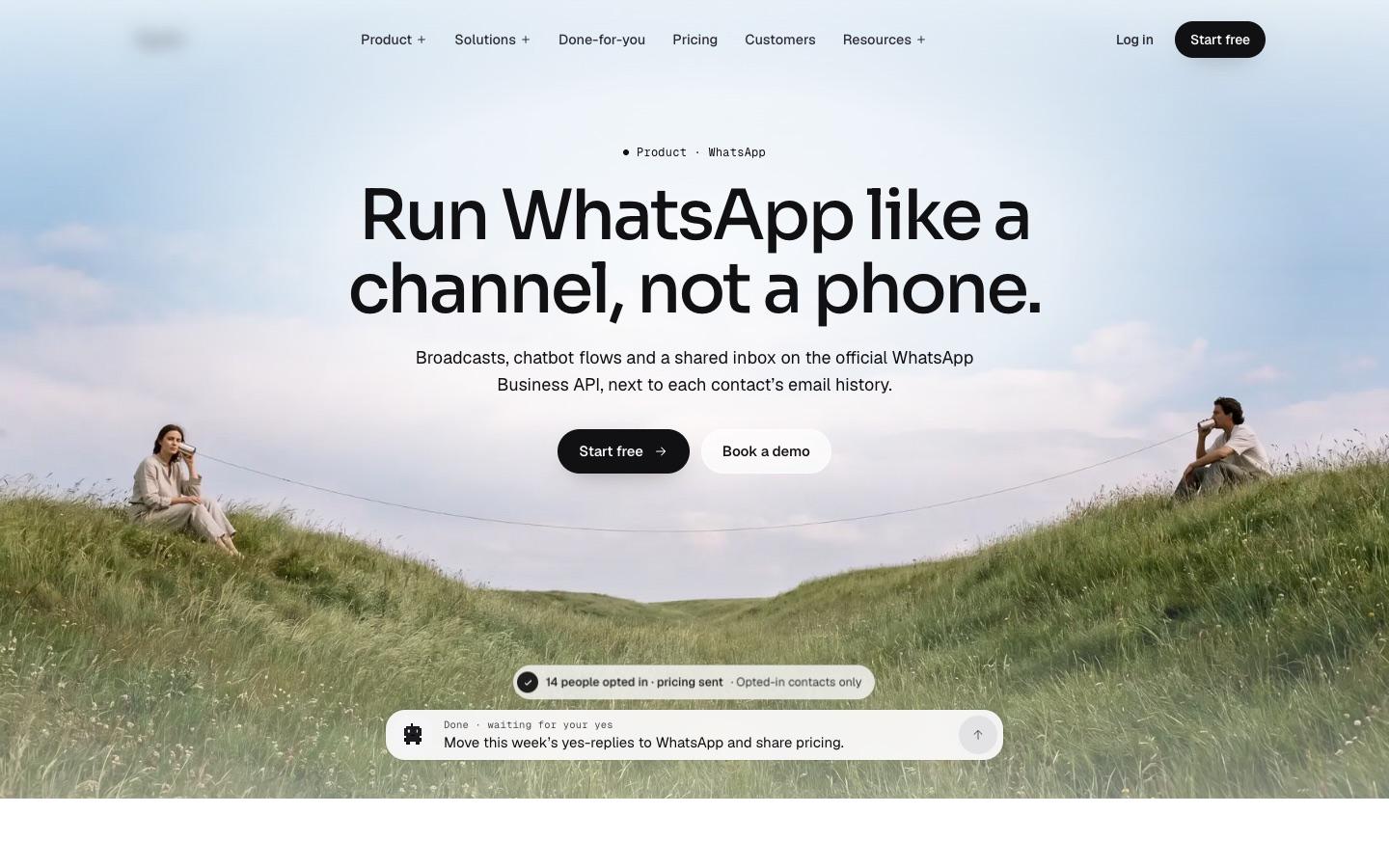 WhatsApp — interface screen